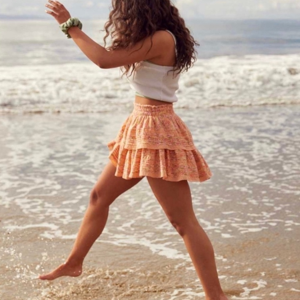 Aerie Rock ‘N’ Ruffle Tiered Mini Lace Skirt